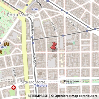 Mappa Via Felice Bellotti, 15, 20129 Milano, Milano (Lombardia)