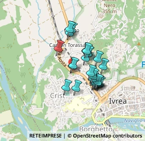 Mappa Via Castiglia, 10015 Ivrea TO, Italia (0.30769)