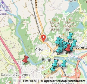 Mappa Via Castiglia, 10015 Ivrea TO, Italia (1.097)