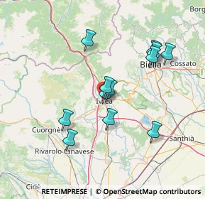 Mappa Via Castiglia, 10015 Ivrea TO, Italia (13.09333)