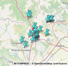 Mappa Via Castiglia, 10015 Ivrea TO, Italia (9.6695)