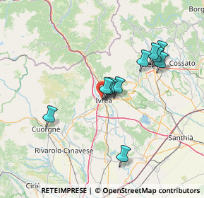 Mappa Via Castiglia, 10015 Ivrea TO, Italia (12.24636)