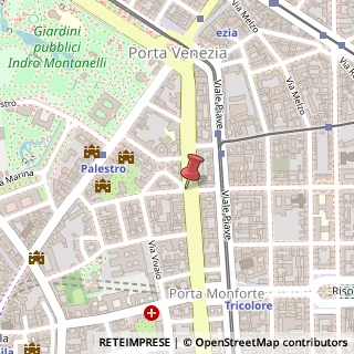 Mappa Viale Luigi Majno,  23, 20122 Milano, Milano (Lombardia)
