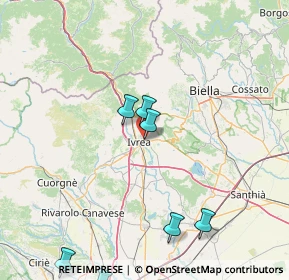 Mappa Via Cascinette, 10015 Ivrea TO, Italia (32.855)