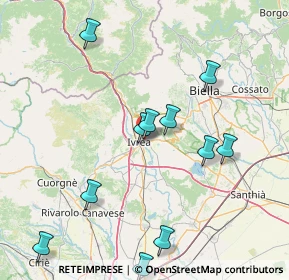 Mappa Via Cascinette, 10015 Ivrea TO, Italia (18.61833)