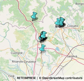Mappa Via Cascinette, 10015 Ivrea TO, Italia (8.9455)