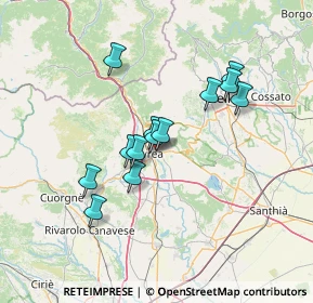 Mappa Via Cascinette, 10015 Ivrea TO, Italia (11.16615)