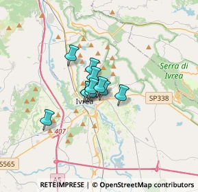Mappa Via Cascinette, 10015 Ivrea TO, Italia (1.60909)