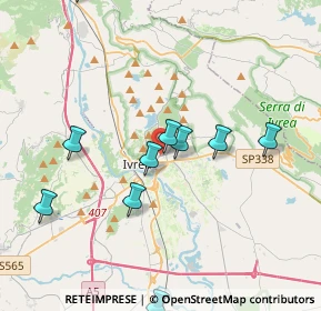 Mappa Via Cascinette, 10015 Ivrea TO, Italia (4.60364)