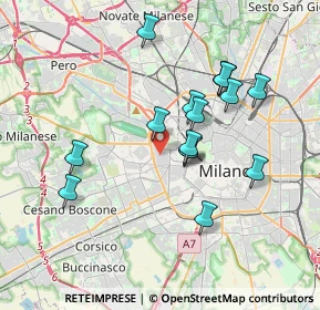 Mappa Via Gaetano Previati, 20149 Milano MI, Italia (3.34)