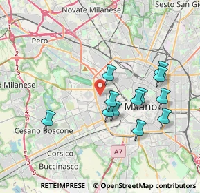 Mappa Via Gaetano Previati, 20149 Milano MI, Italia (3.425)
