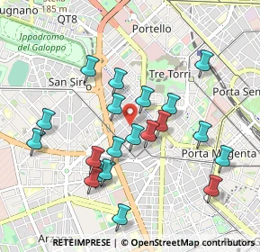 Mappa Via Gaetano Previati, 20149 Milano MI, Italia (0.9245)