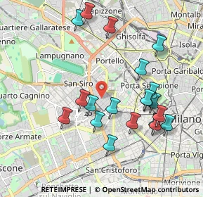 Mappa Via Gaetano Previati, 20149 Milano MI, Italia (1.9575)