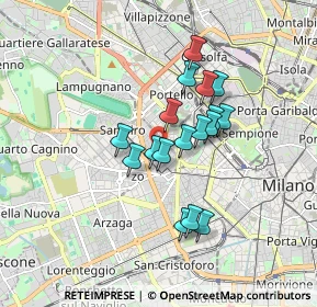 Mappa Via Gaetano Previati, 20149 Milano MI, Italia (1.33176)