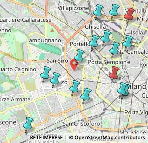 Mappa Via Gaetano Previati, 20149 Milano MI, Italia (2.29938)