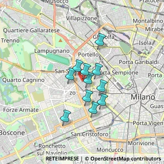 Mappa Via Gaetano Previati, 20149 Milano MI, Italia (1.17182)