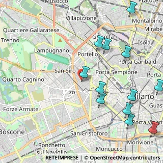 Mappa Via Gaetano Previati, 20149 Milano MI, Italia (2.60833)