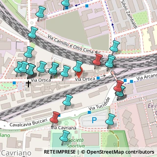 Mappa Via Ortica, 20134 Milano MI, Italia (0.15357)