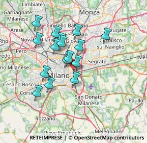 Mappa Via Aselli Gaspare, 20133 Milano MI, Italia (5.955)