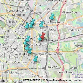 Mappa Via Aselli Gaspare, 20133 Milano MI, Italia (1.60667)