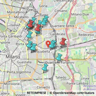 Mappa Via Gaspare Aselli, 20133 Milano MI, Italia (1.7265)