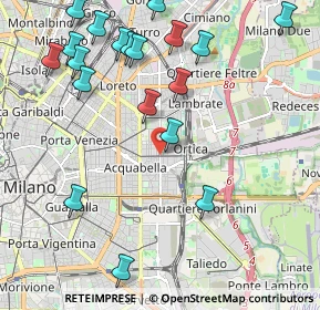Mappa Via Aselli Gaspare, 20133 Milano MI, Italia (2.50684)