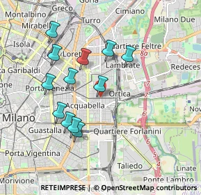 Mappa Via Aselli Gaspare, 20133 Milano MI, Italia (1.7375)