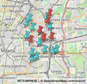Mappa Via Aselli Gaspare, 20133 Milano MI, Italia (1.3965)