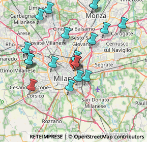 Mappa Via Francesco Redi, 20129 Pogliano Milanese MI, Italia (7.681)