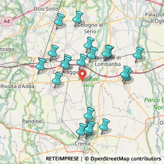 Mappa Via Gaetano Donizetti, 24050 Mozzanica BG, Italia (8.35)