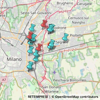 Mappa Via Abruzzi, 20090 Segrate MI, Italia (3.2165)
