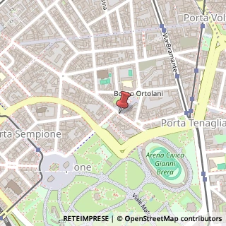 Mappa Via Luigi Canonica,  13, 20154 Milano, Milano (Lombardia)