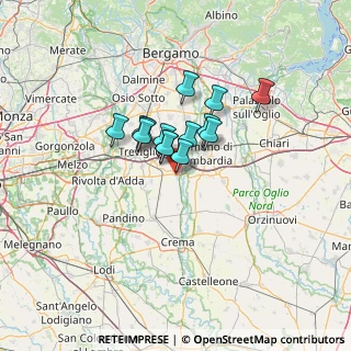 Mappa Via Ponchielli, 24050 Mozzanica BG, Italia (8.32429)