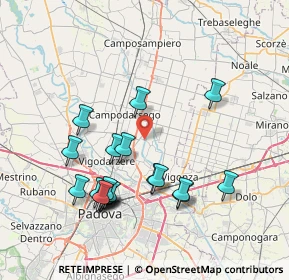 Mappa Via Marconi, 35011 Campodarsego PD, Italia (7.7995)