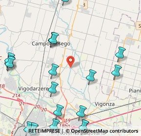 Mappa Via Marconi, 35011 Campodarsego PD, Italia (6.191)