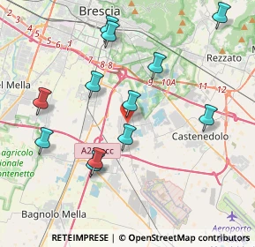 Mappa 25010 Borgosatollo BS, Italia (4.09333)