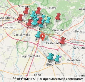 Mappa 25010 Borgosatollo BS, Italia (7.30944)