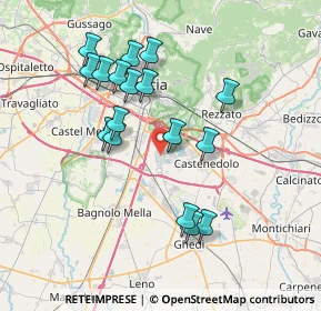 Mappa 25010 Borgosatollo BS, Italia (6.98647)