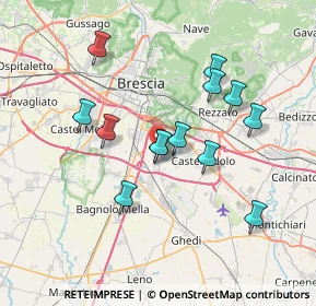 Mappa 25010 Borgosatollo BS, Italia (6.46077)