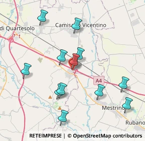 Mappa Via P. Lioy, 36040 Grisignano di Zocco VI, Italia (3.95917)