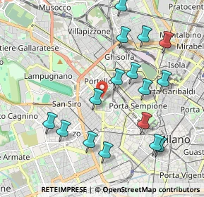 Mappa Piazza Tre Torri, 20149 Milano MI, Italia (2.12188)