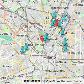 Mappa Piazzale Biancamano, 20154 Milano MI, Italia (1.91167)