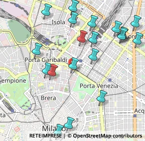 Mappa Piazza della Repubblica, 20121 Milano MI, Italia (1.2045)