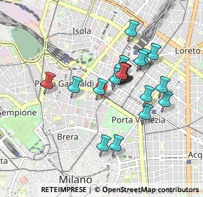 Mappa Piazza della Repubblica, 20121 Milano MI, Italia (0.75)