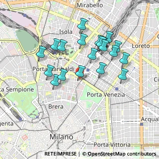 Mappa Piazza della Repubblica, 20121 Milano MI, Italia (0.8755)