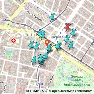Mappa Piazza della Repubblica, 20121 Milano MI, Italia (0.1835)