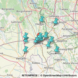 Mappa Via Verbano, 28100 Novara NO, Italia (9.75867)