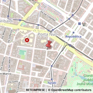 Mappa Via parini giuseppe, 20121 Milano, Milano (Lombardia)