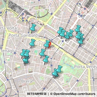 Mappa Via Giuseppe Parini, 20121 Milano MI, Italia (0.518)