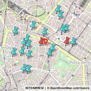 Mappa Via Giuseppe Parini, 20121 Milano MI, Italia (0.539)